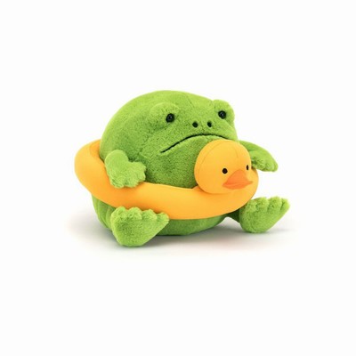 Jellycat Ricky Rain Frog Rubber Ring UK | 35627REKI